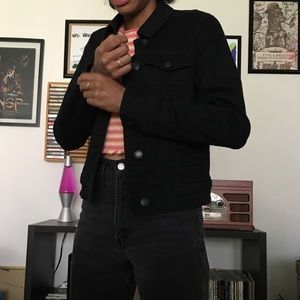 American Eagle Black Denim Jacket